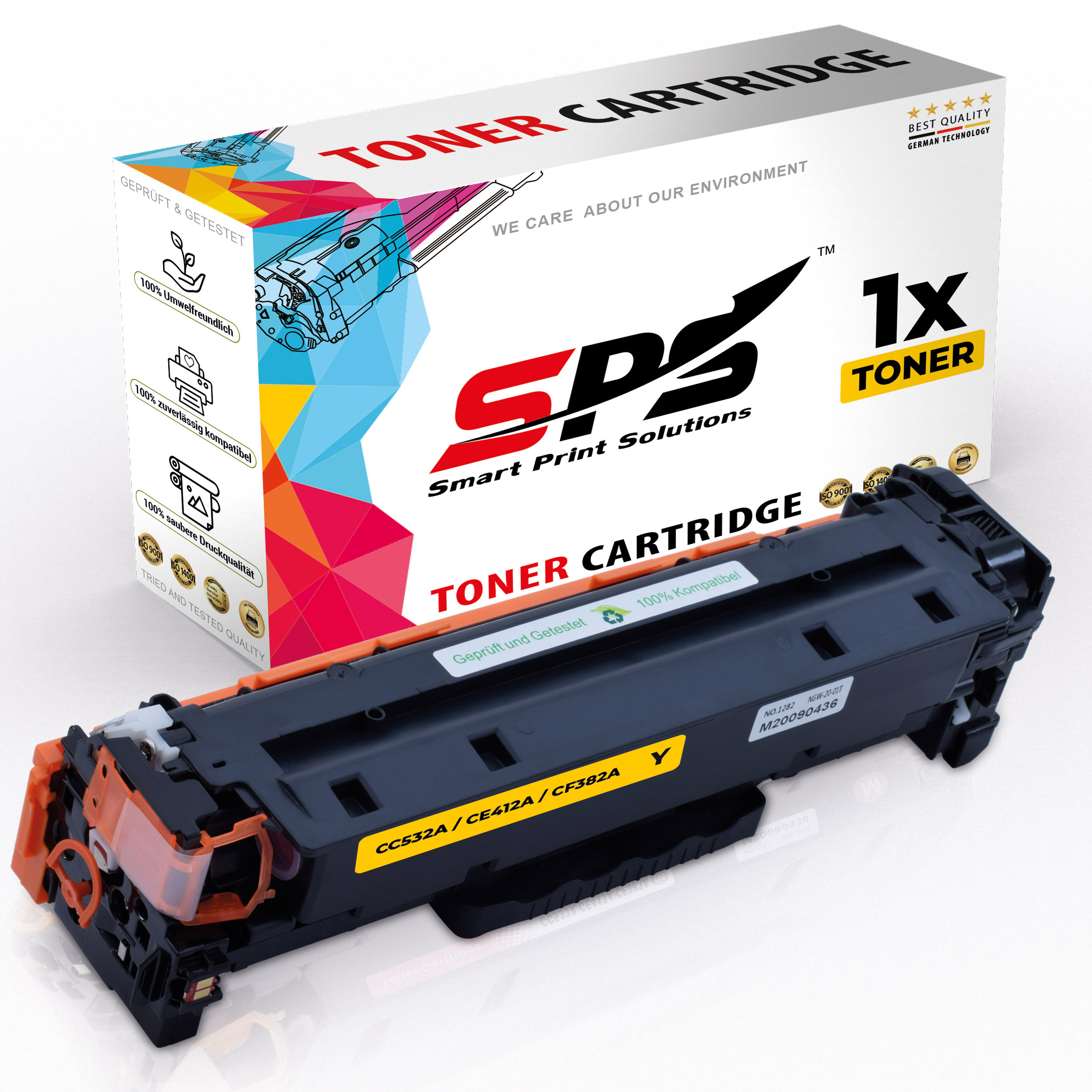 SPS S-17001 Toner Color Laserjet (304A / CM2320N Gelb MFP) CC532A