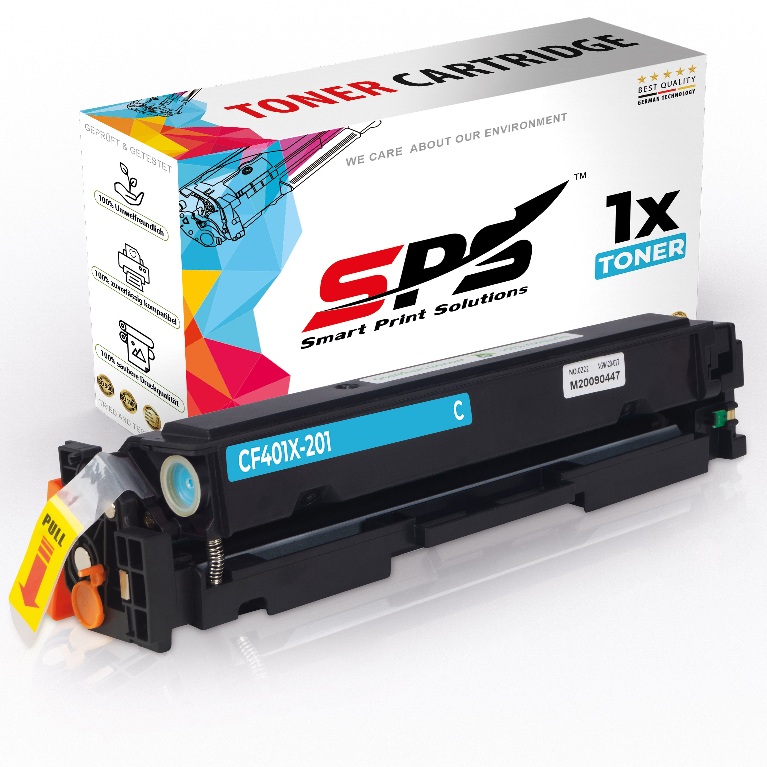 CF401X / Color M252DW) Cyan SPS S-16291 (201X Toner Laserjet Pro