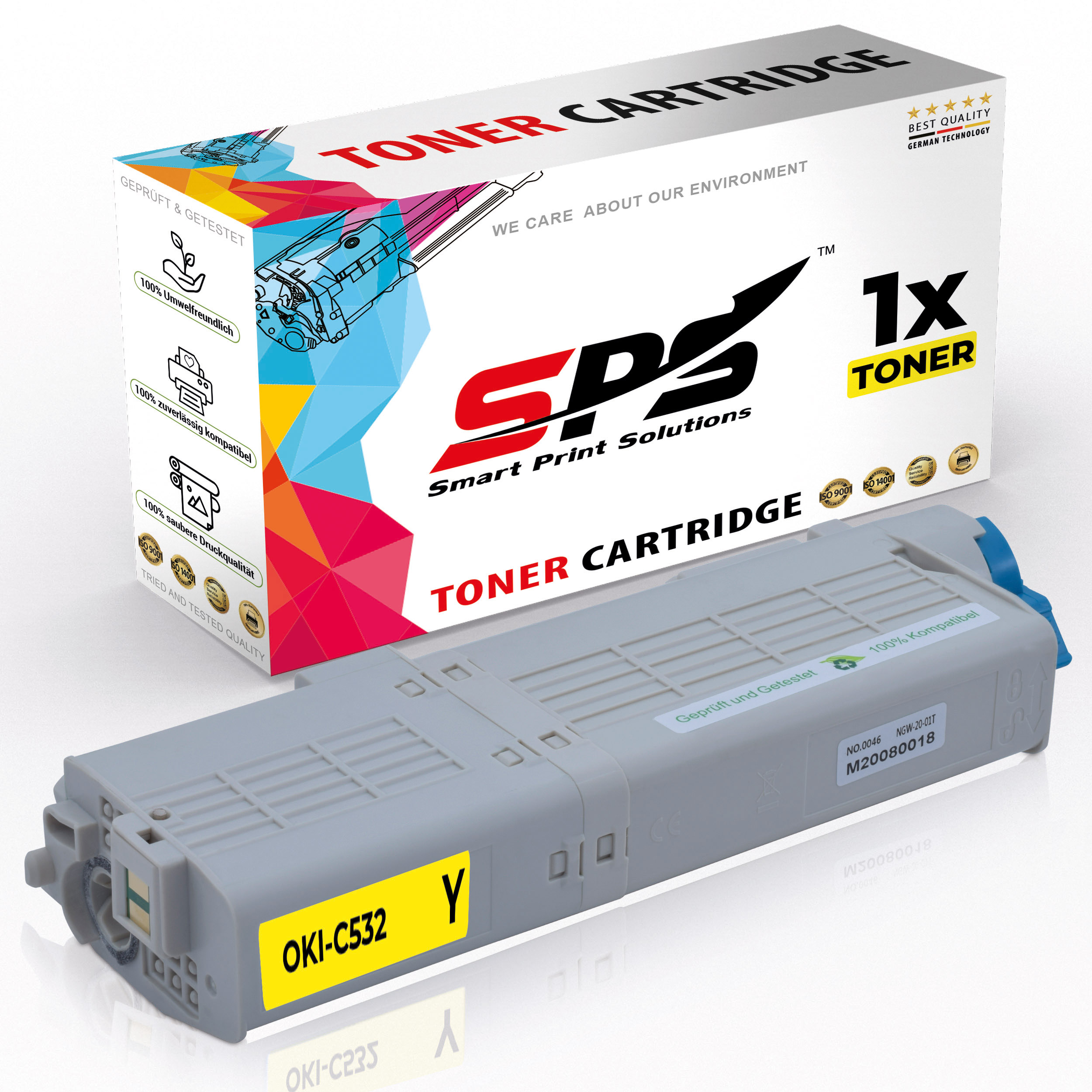 SPS S-17040 Toner / (C532 Gelb 46490605 MC563DN)