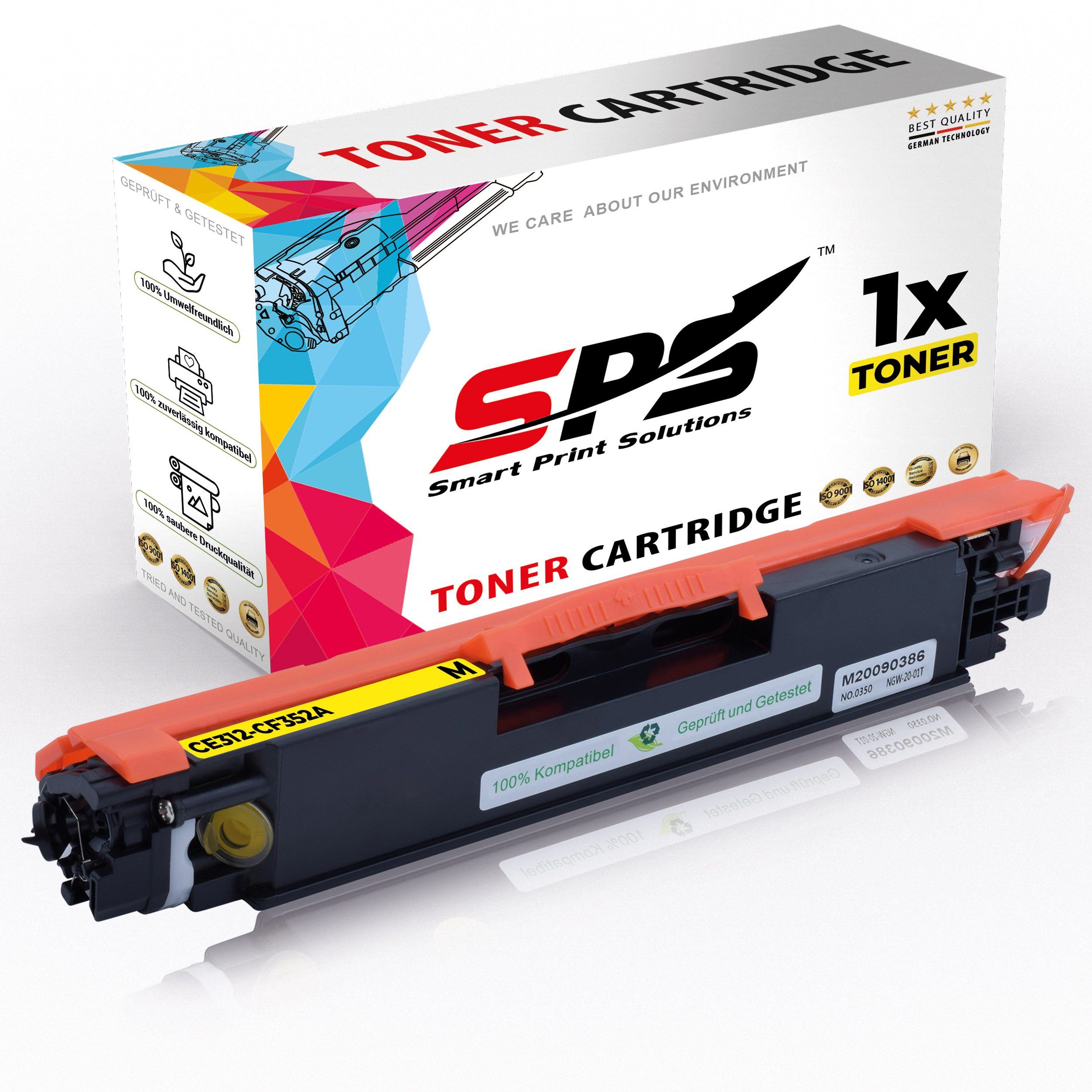 S-16965 Pro MFP CF352A SPS Gelb Toner Laserjet M176DN) (130A /