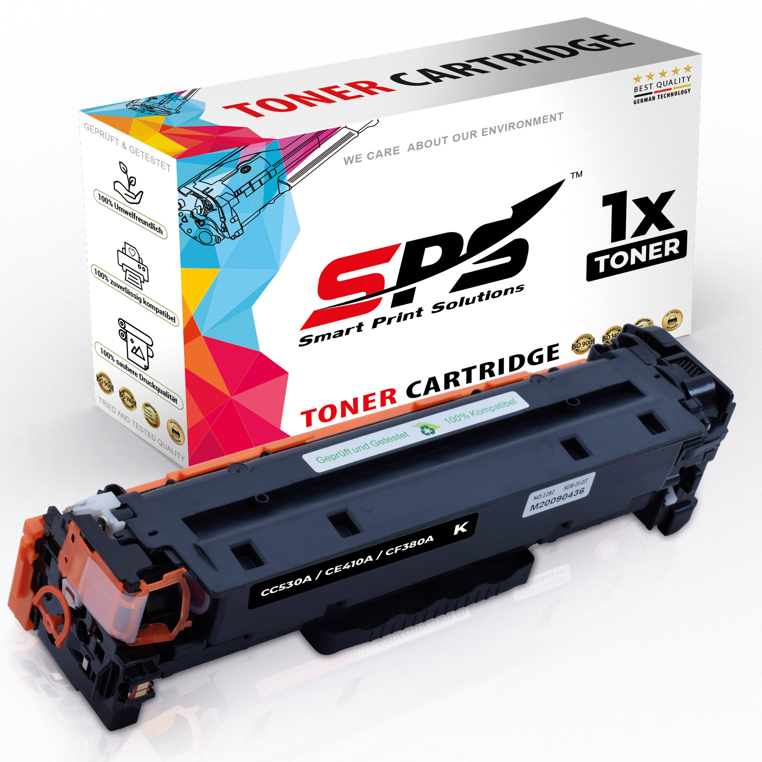 SPS S-15978 Toner Color CP2020D) (304A Schwarz / Laserjet CC530A