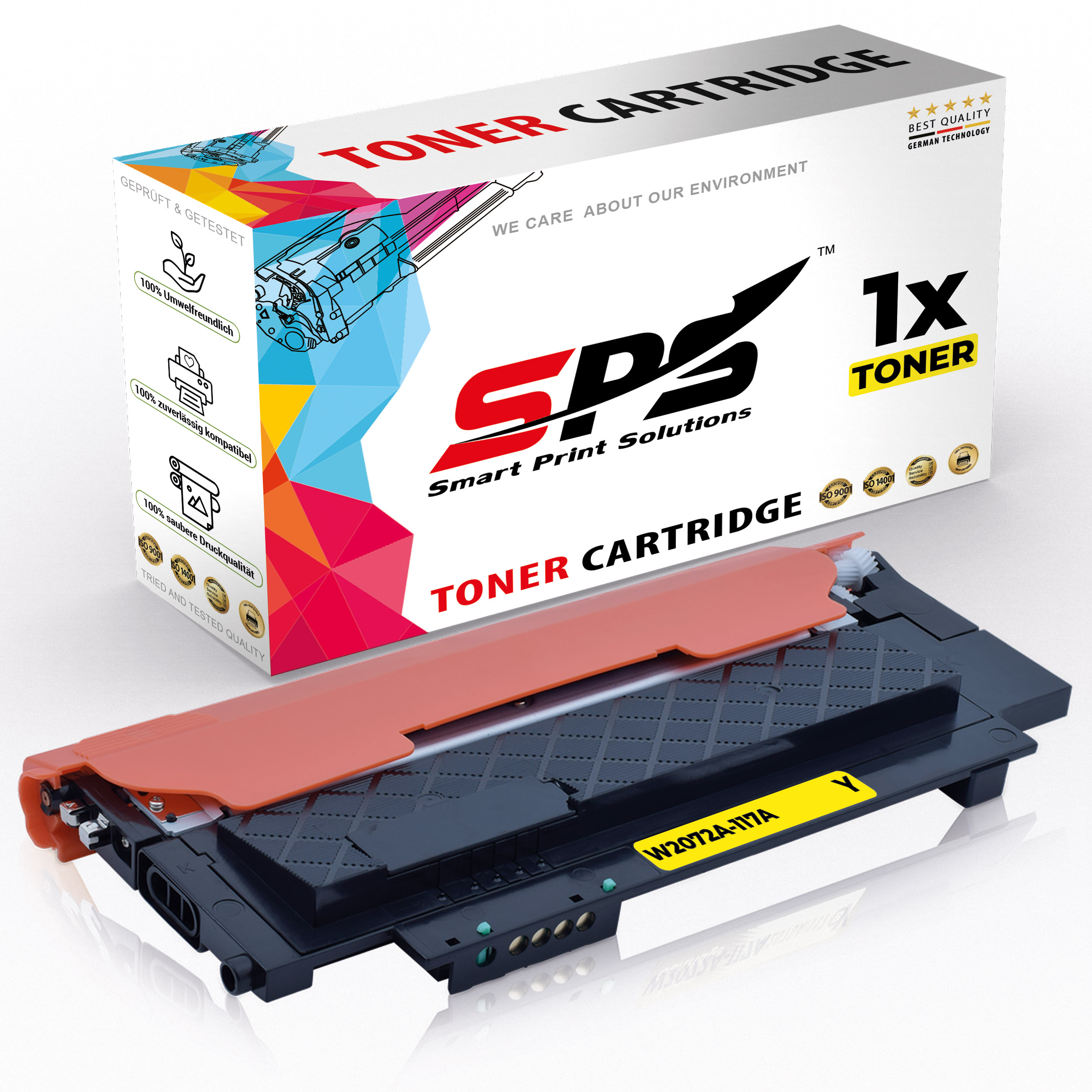 SPS S-16930 Toner Gelb (117A Color W2072A / 150A) Laser