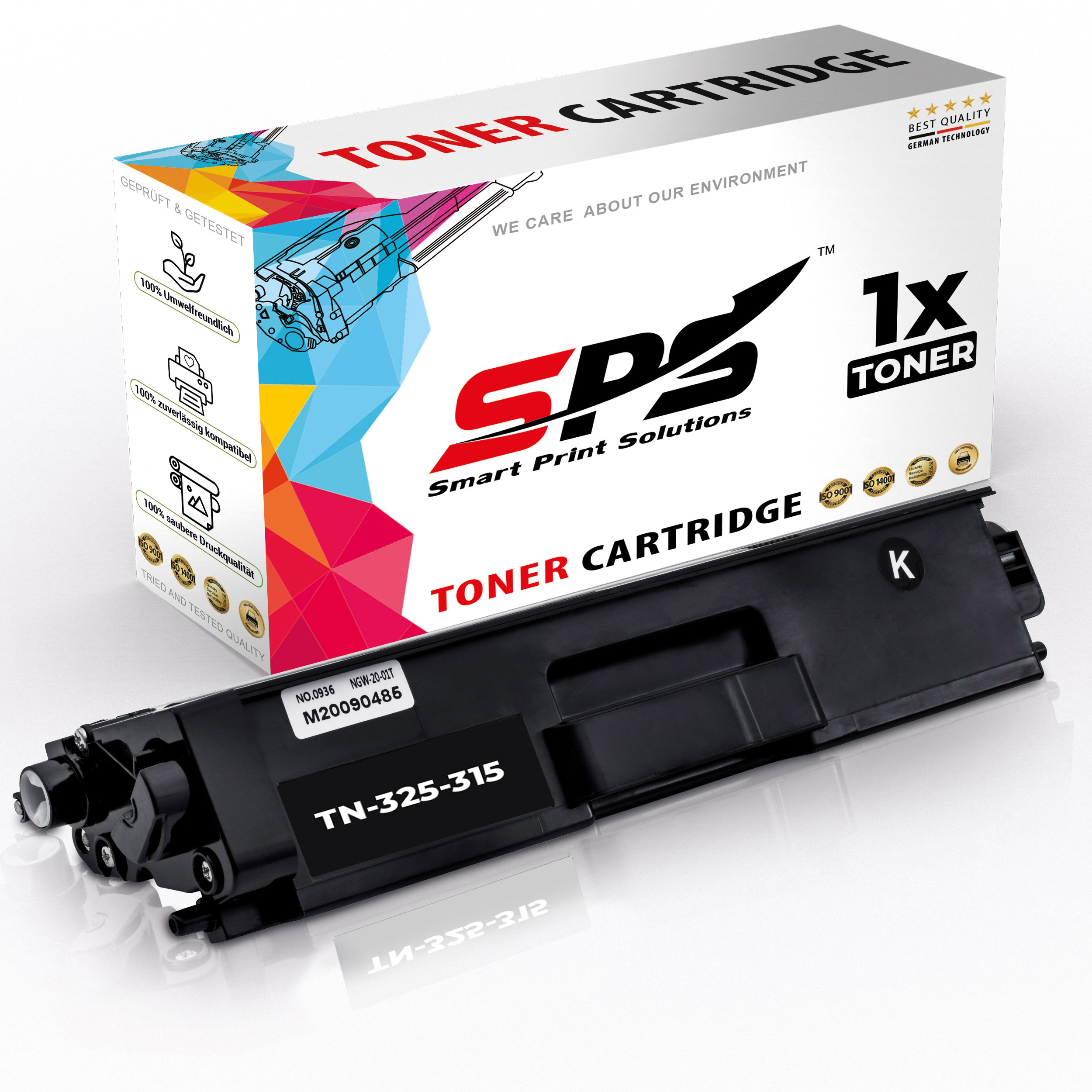 SPS S-16216 Toner (TN325BK / DCP-9055CDN) Schwarz