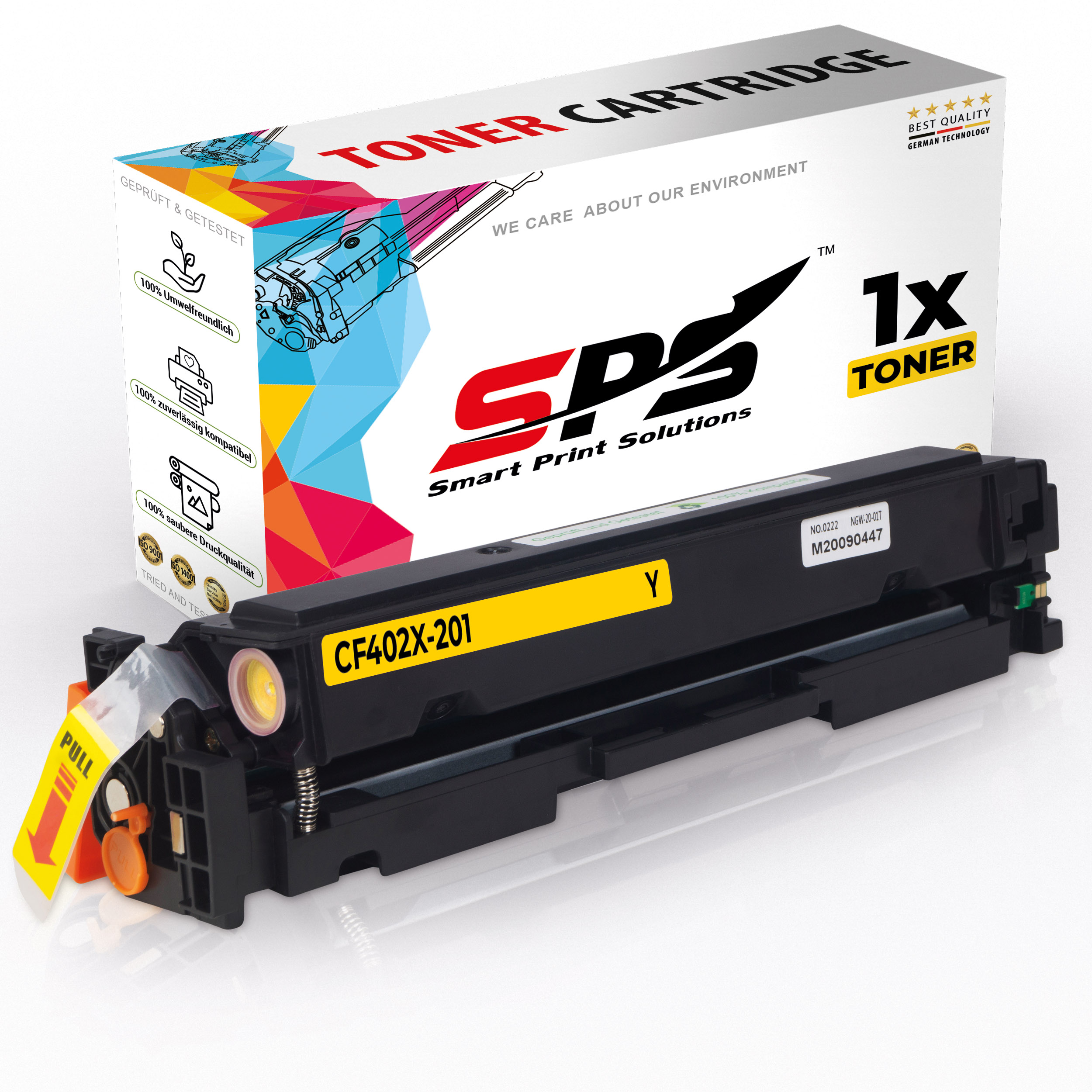 Toner M252) Pro / Color (201X Laserjet S-16974 Gelb CF402X SPS