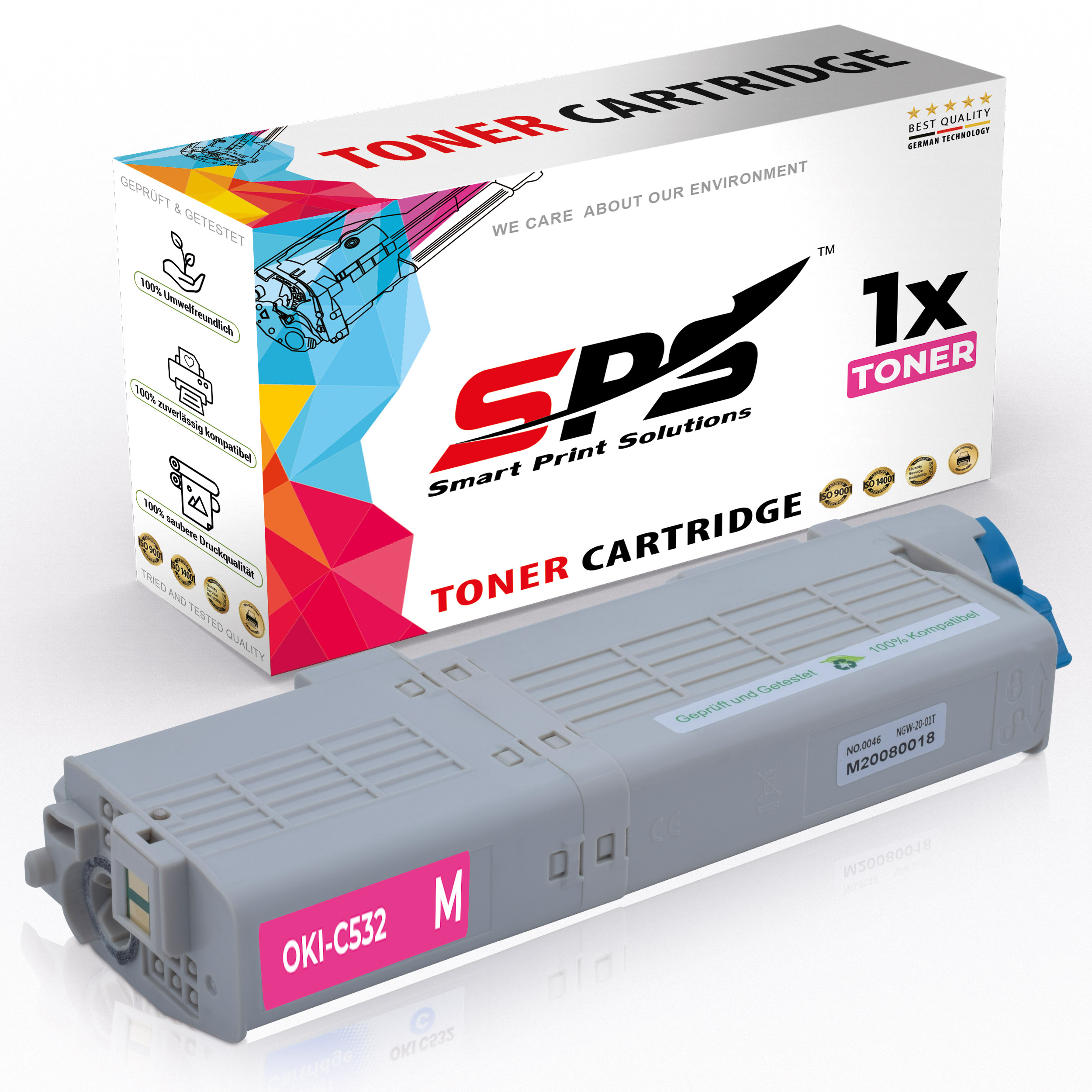 / (C532 C542) Toner S-16695 Magenta 46490606 SPS