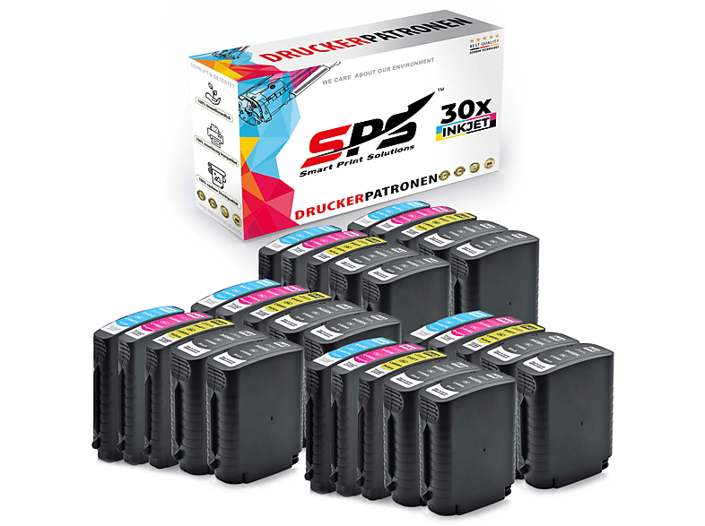 SPS S10574 Tintenpatrone Schwarz Cyan Magenta Gelb (940XL / Officejet Pro 8500 Wireless Staples
