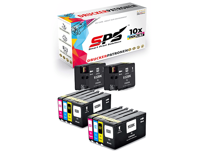 SPS S-4815 Tintenpatrone Schwarz Cyan Magenta Gelb (932XL 933XL / Officejet 6100 E-Printer)