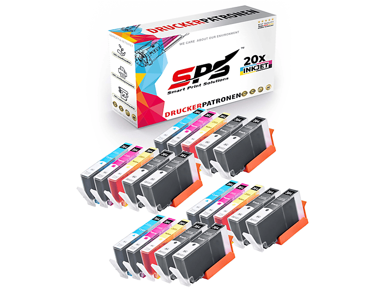 SPS S-8306 Tintenpatrone / Cyan Schwarz Gelb 3070A) (364XL Deskjet Magenta