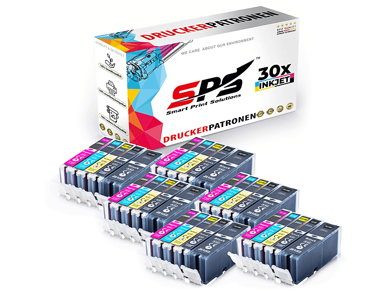 SPS S-10691 Tintenpatrone Schwarz Cyan Gelb (PGI-550 XL IP7240) Magenta Pixma CLI-551 