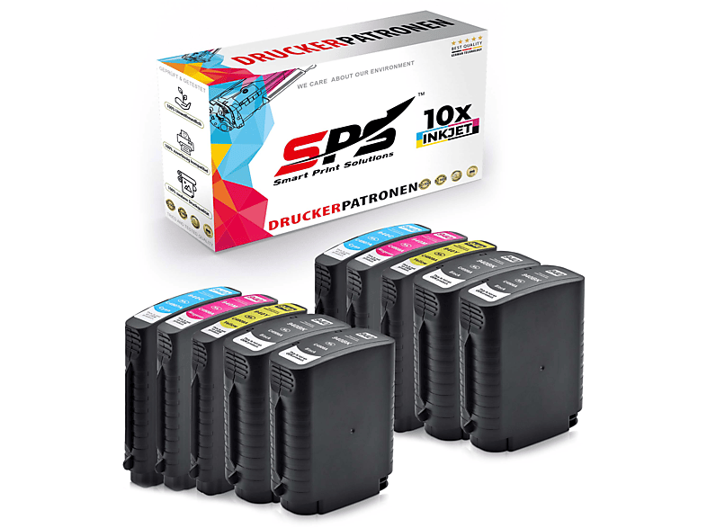 SPS S-4834 Tintenpatrone Schwarz Cyan Magenta Gelb (940XL / Officejet Pro 8500 Wireless Staples)