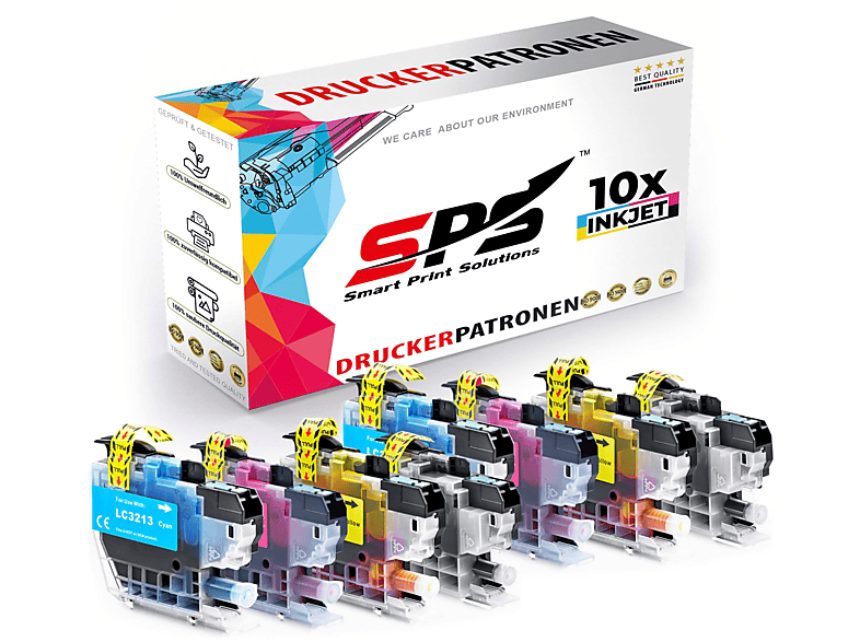 SPS S-4904 Tintenpatrone Magenta DCP-J572) (LC-3213 Cyan Gelb / Schwarz