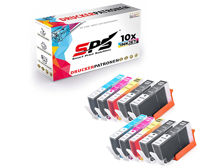 SPS S-4777 Tintenpatrone Schwarz Deskjet Cyan Ink Gelb / Magenta (655XL Advantage 6525)