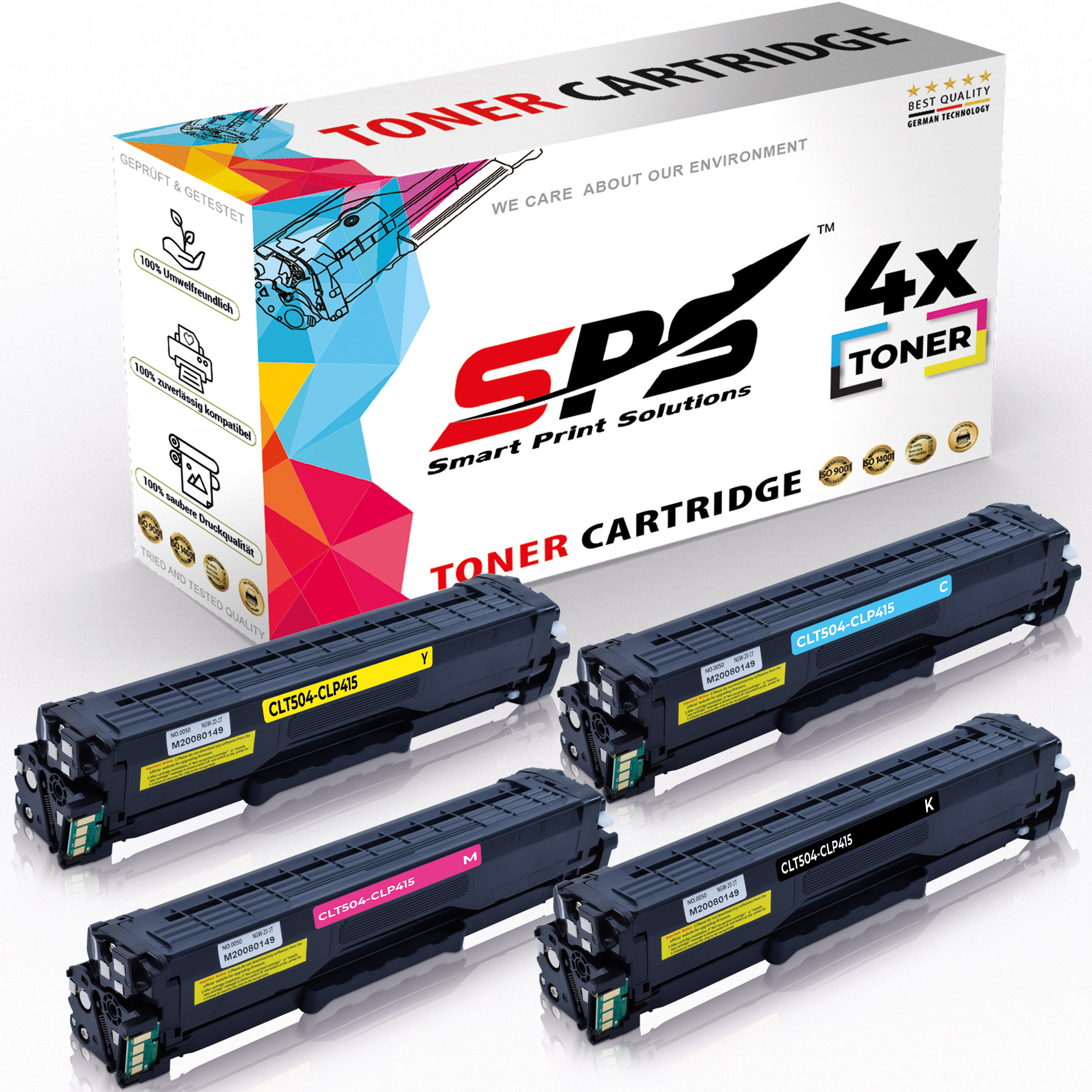 SPS S-11141 Toner Schwarz Cyan Xpress / C504 M504 Magenta Y504 (K504 Gelb SL-C1860TD)