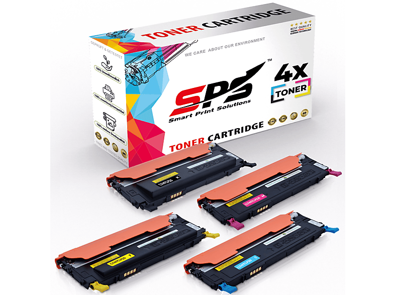 5x Cartridge komp.zu C4072 M4072 Y4072 K4072 für HP SAMSUNG CLX-3185FN 