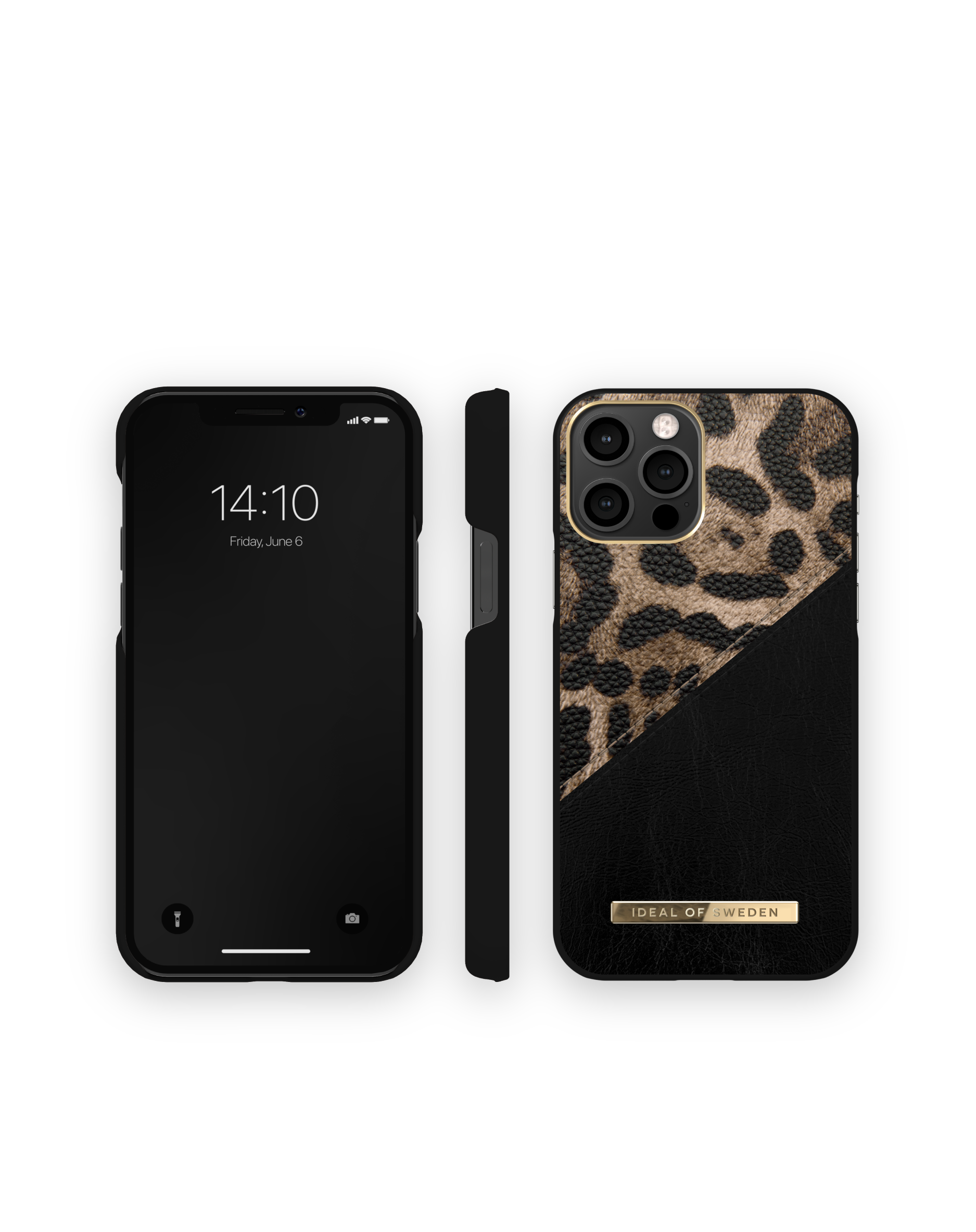 IDEAL OF Backcover, SWEDEN Pro, IDACAW21-I2061-330, Leopard 12/12 iPhone Midnight Apple