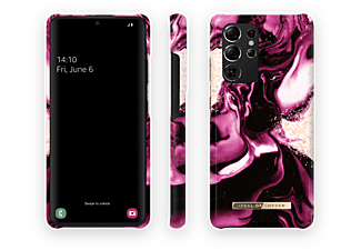 IDEAL OF SWEDEN IDFCAW21-S21U-319, Backcover, Samsung, Galaxy S21 Ultra, Golden Ruby Marble