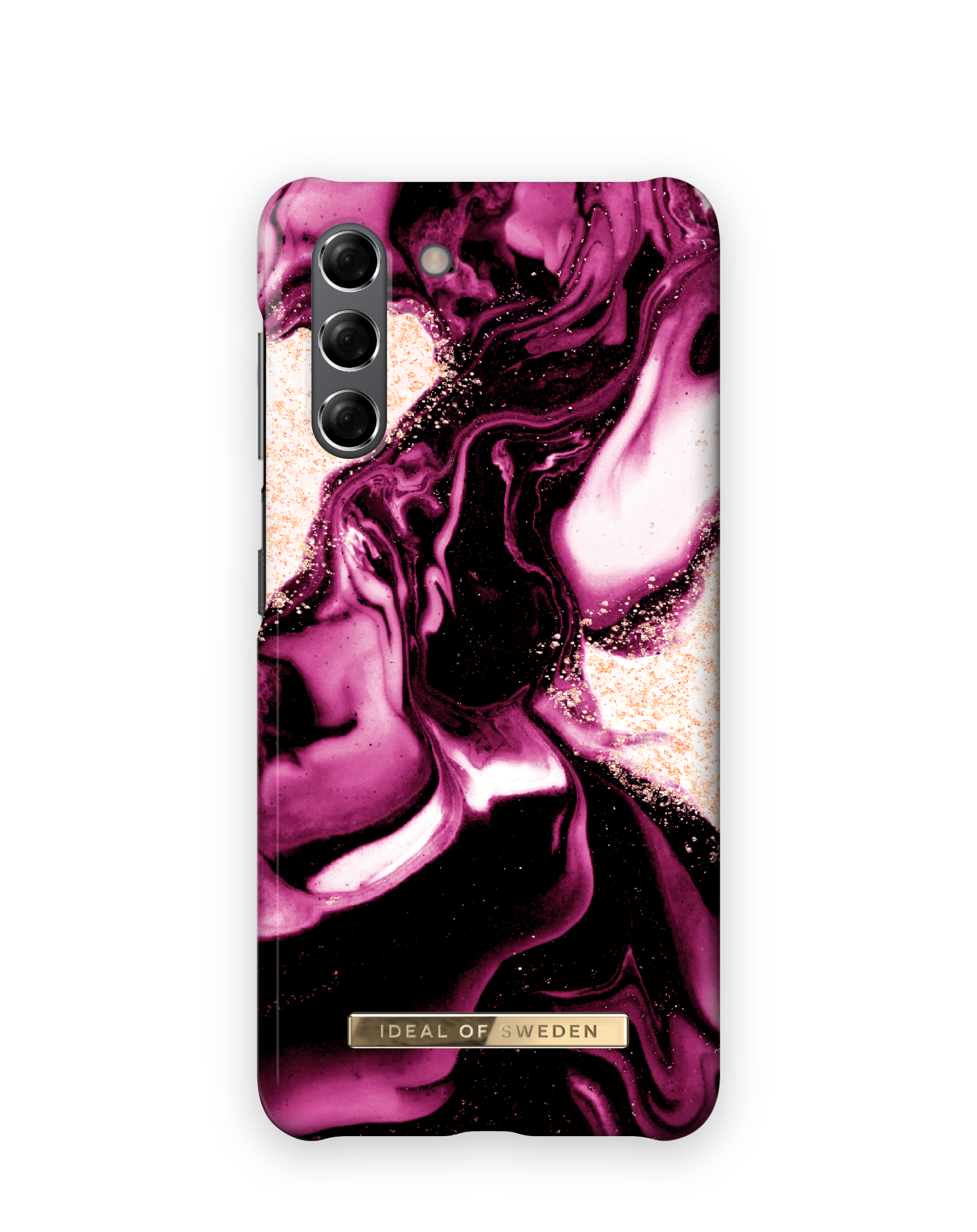 IDEAL OF SWEDEN IDFCAW21-S21-319, Samsung, S21, Galaxy Ruby Marble Backcover, Golden