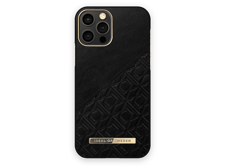 IDEAL OF SWEDEN IDACAW21-I2061-328, Backcover, Apple, iPhone 12/12 Pro, Embossed Black