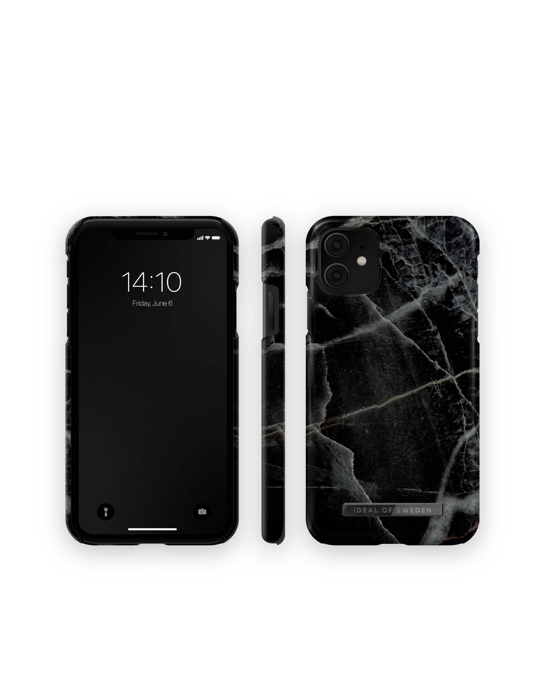 Backcover, 11/XR, iPhone Apple, Thunder Black SWEDEN Marble OF IDFCAW21-I1961-358, IDEAL