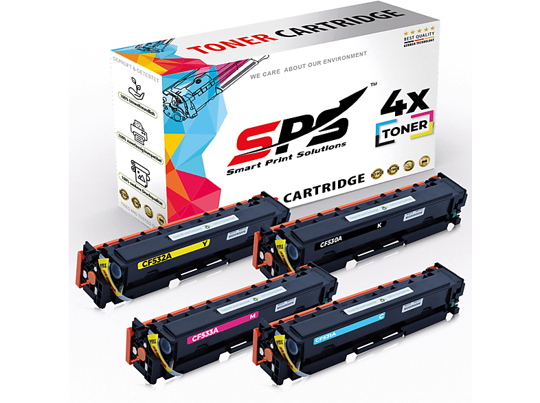 SPS S-11009 Toner Schwarz Cyan / CF531A M180) Pro Color MFP Laserjet (CF530A CF532A Gelb Magenta CF533A