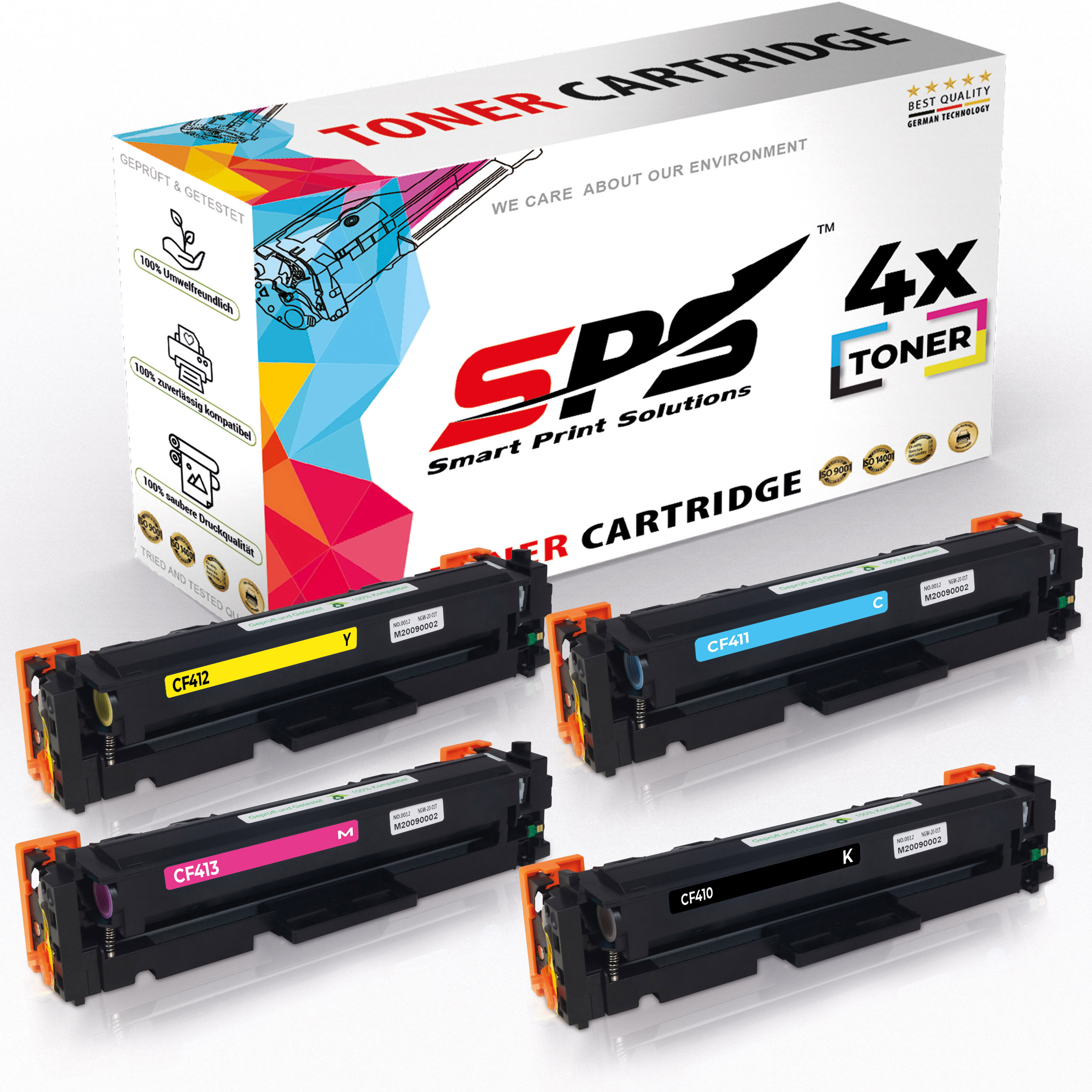 SPS S-11038 Toner Schwarz Pro Gelb (CF410A Magenta Laserjet M452DW) CF413A CF412A CF411A Color Cyan 