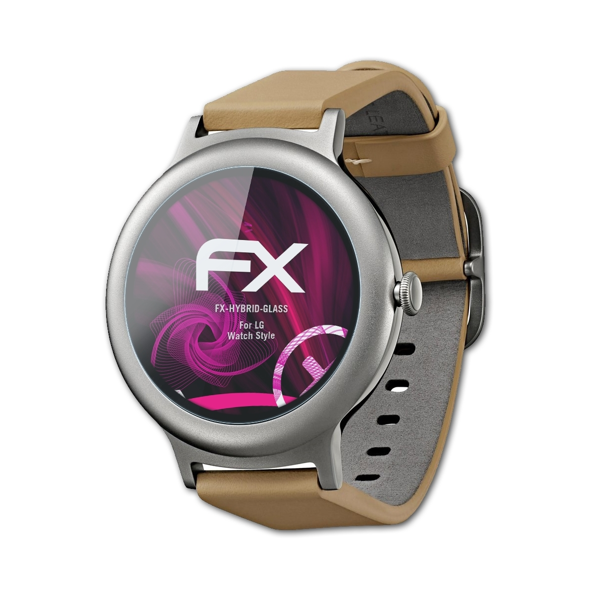 FX-Hybrid-Glass LG Style) Watch ATFOLIX Schutzglas(für