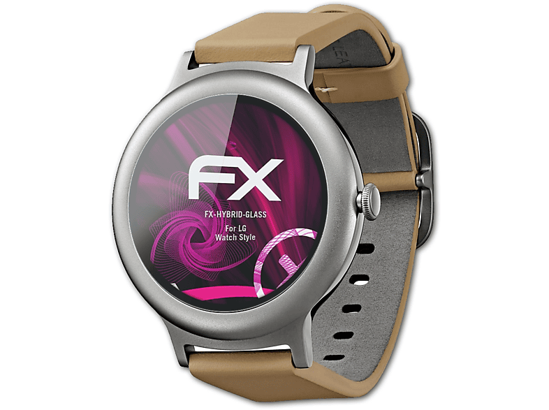ATFOLIX FX-Hybrid-Glass Schutzglas(für LG Watch Style)