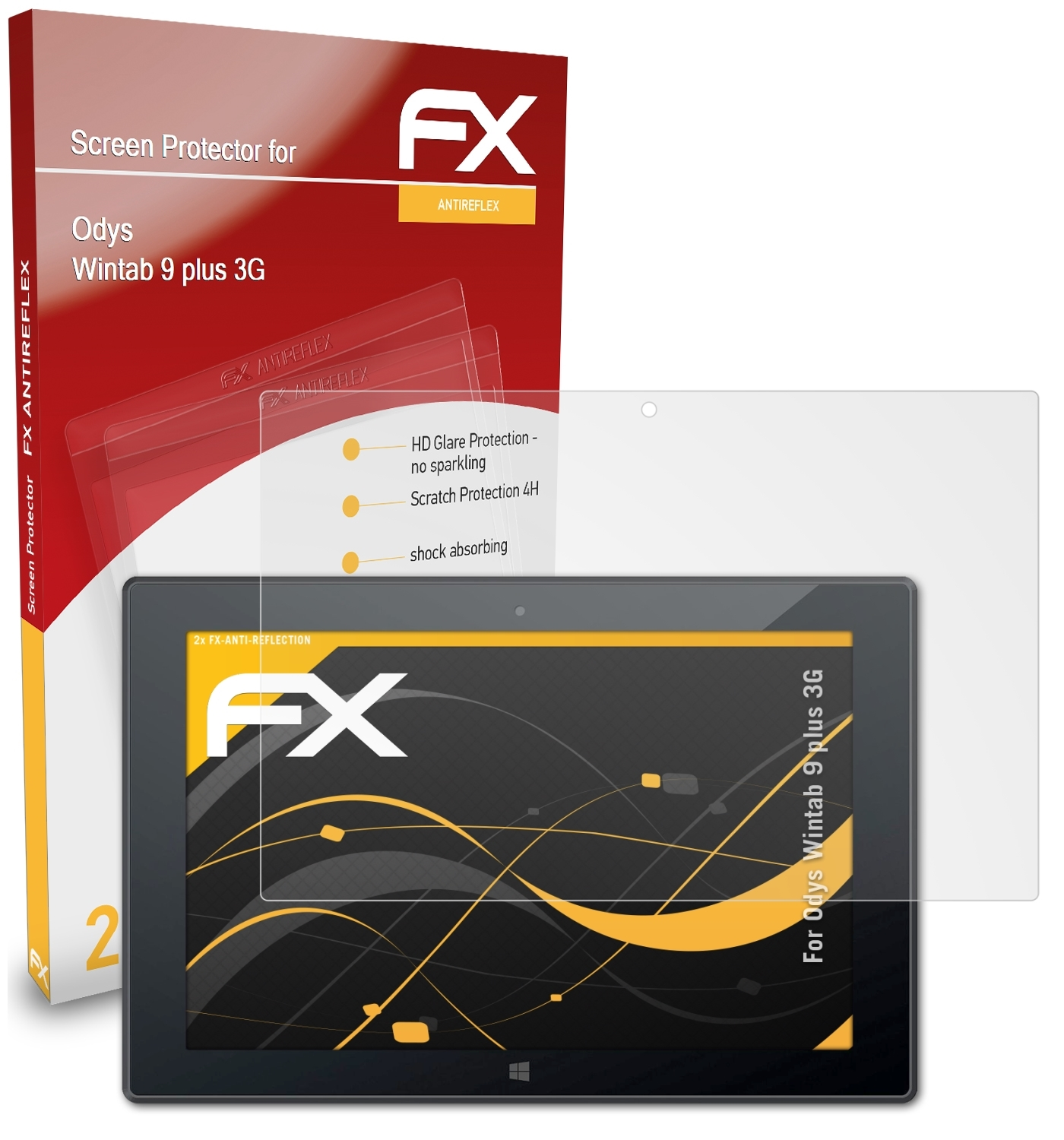 ATFOLIX 2x Displayschutz(für plus 9 Odys Wintab 3G) FX-Antireflex