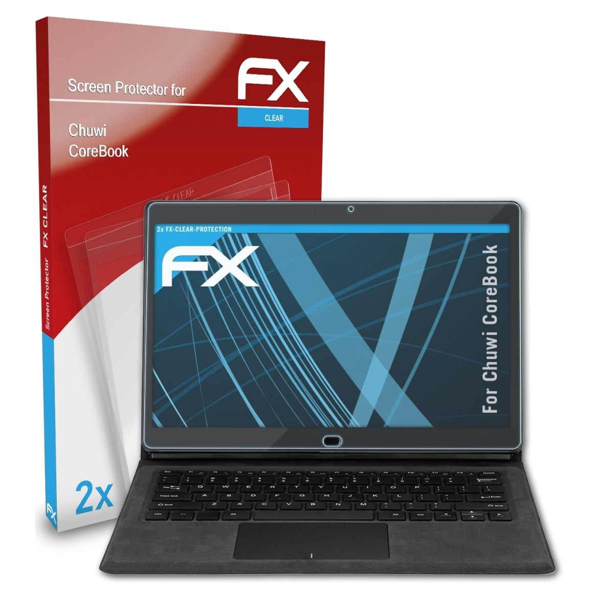 CoreBook) 2x ATFOLIX Displayschutz(für FX-Clear Chuwi