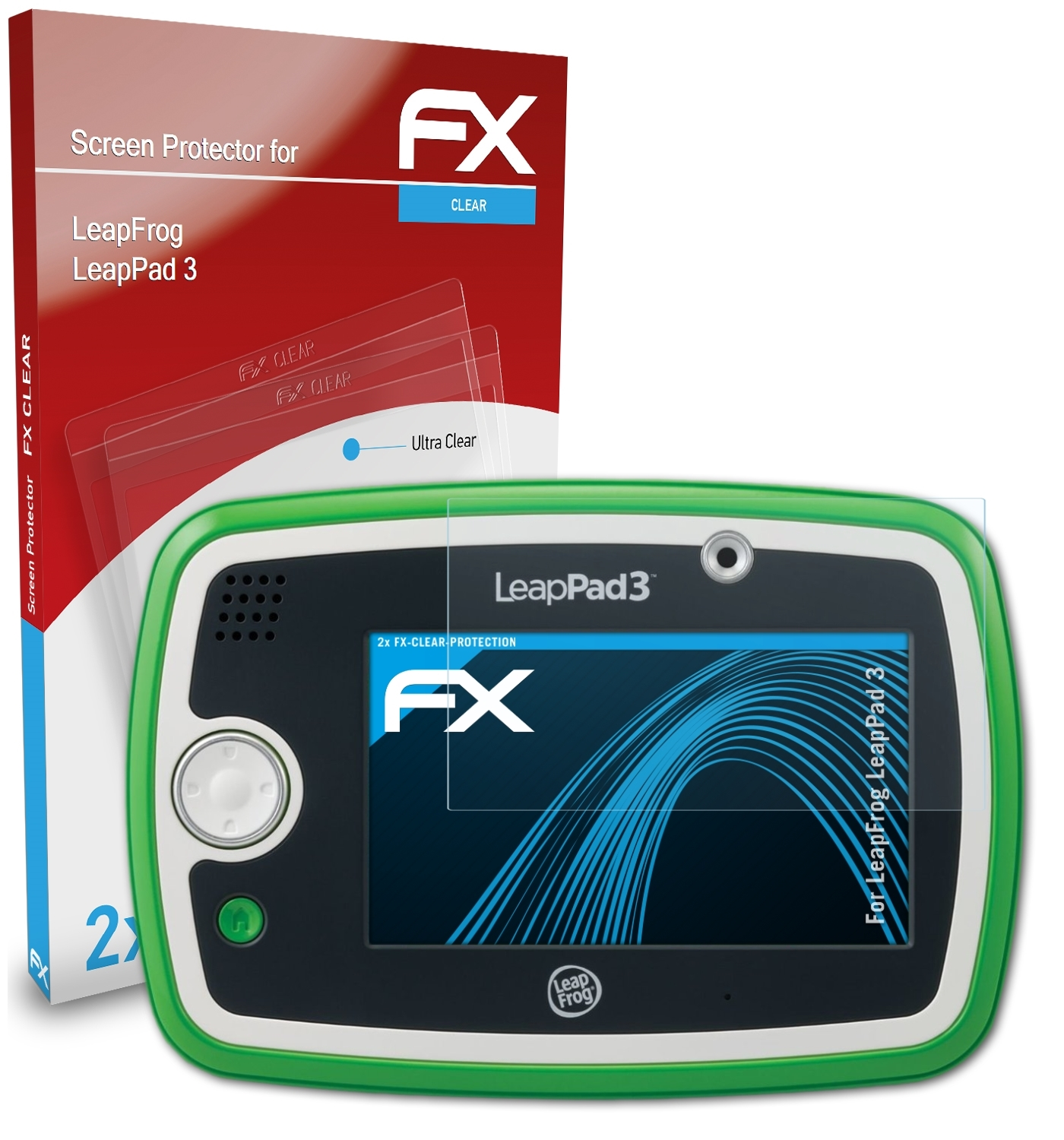 ATFOLIX 2x FX-Clear Displayschutz(für LeapFrog LeapPad 3)