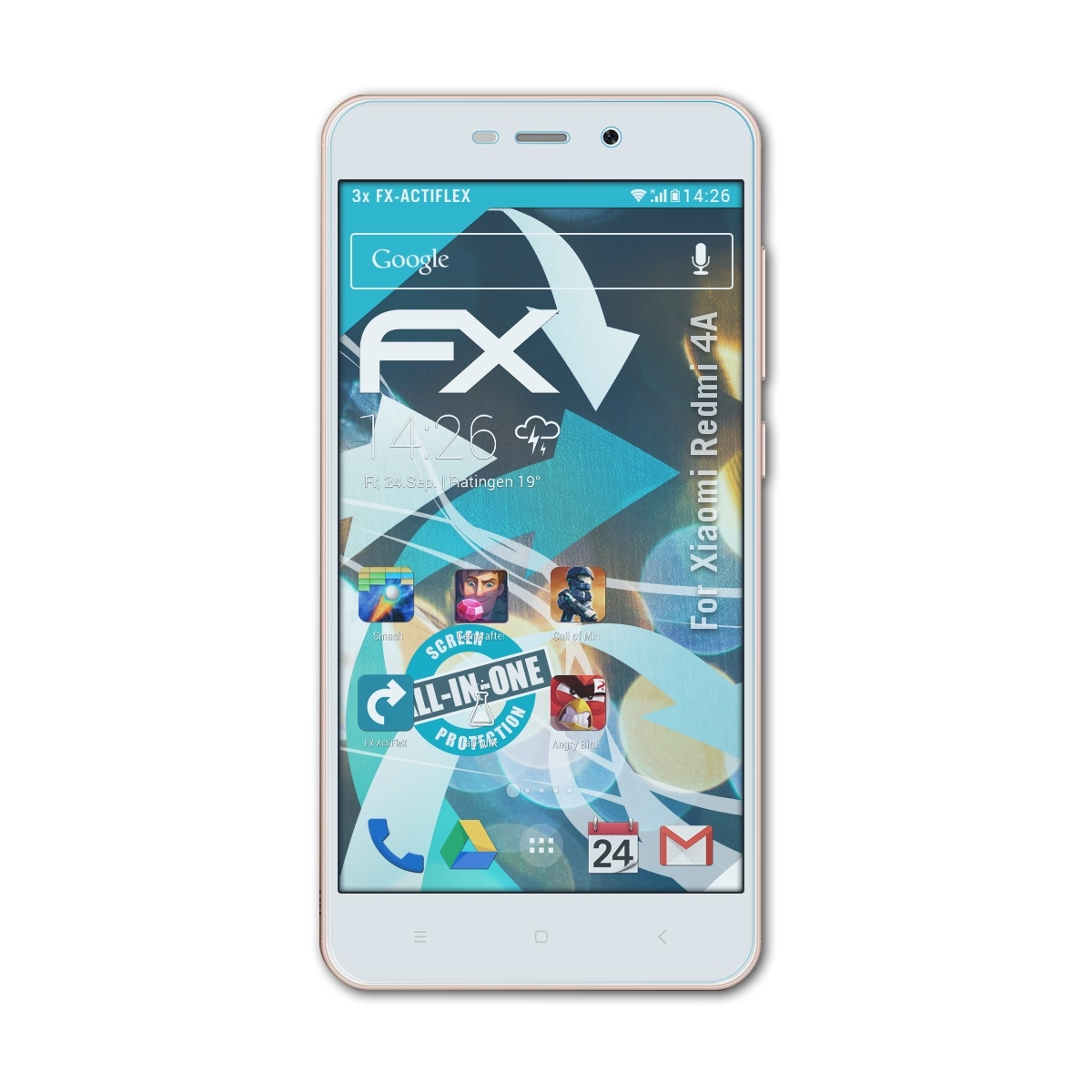 FX-ActiFleX Displayschutz(für Redmi Xiaomi 4A) 3x ATFOLIX