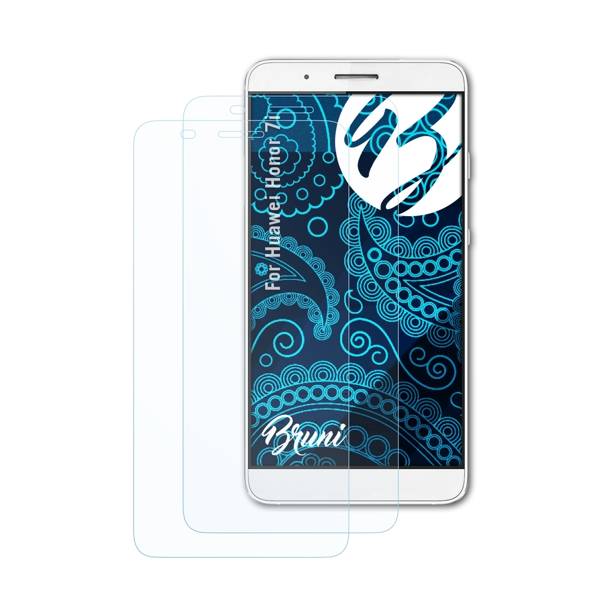 Schutzfolie(für Honor Huawei 7i) BRUNI 2x Basics-Clear