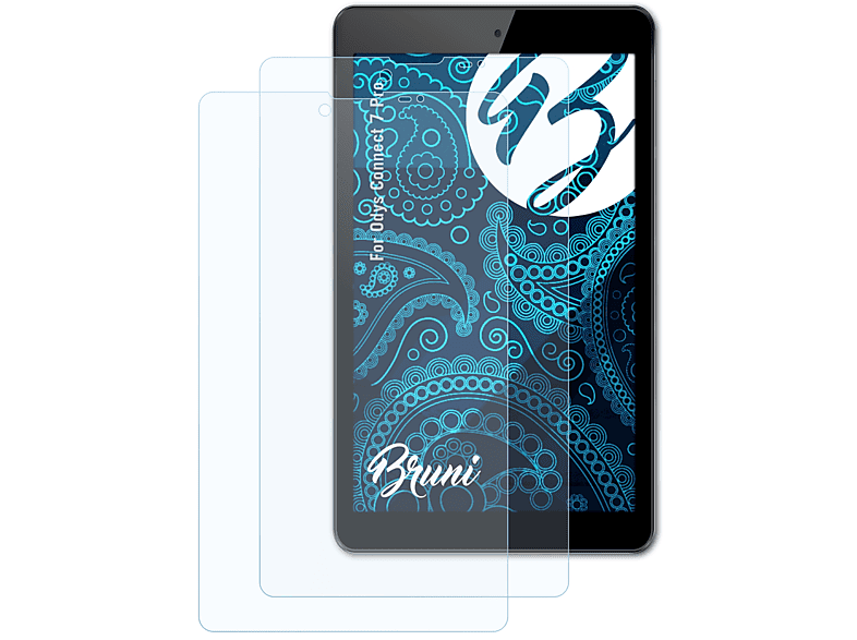 BRUNI 2x Basics-Clear Schutzfolie(für Odys Connect 7 Pro)