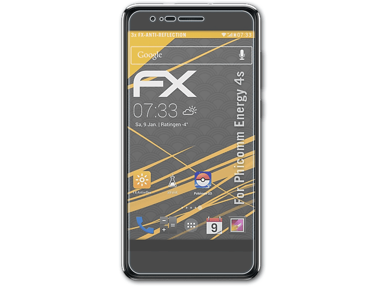 ATFOLIX 3x FX-Antireflex Displayschutz(für Phicomm Energy 4s)