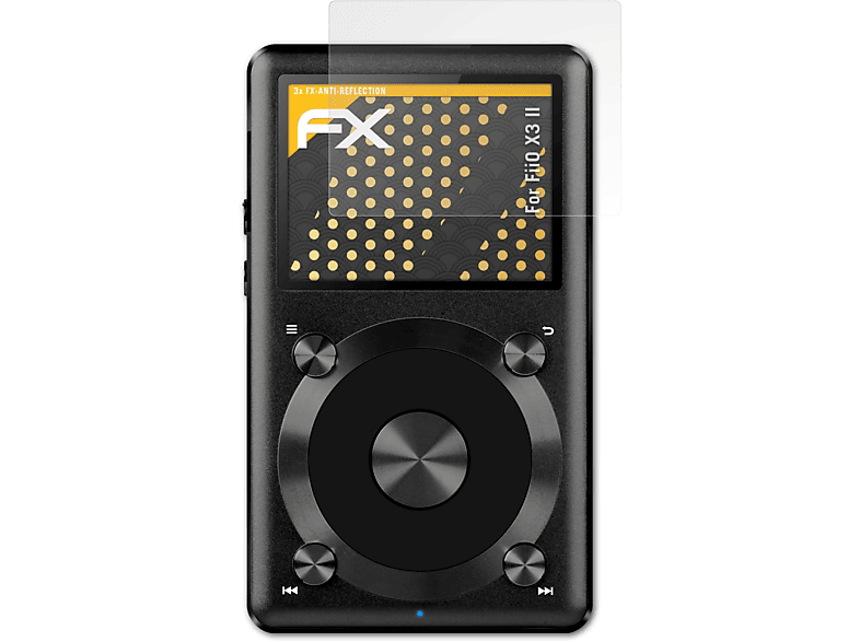 FX-Antireflex II) ATFOLIX FiiO X3 3x Displayschutz(für