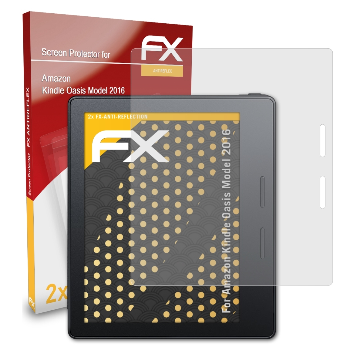 ATFOLIX 2x FX-Antireflex Displayschutz(für Oasis Kindle Amazon (Model 2016))