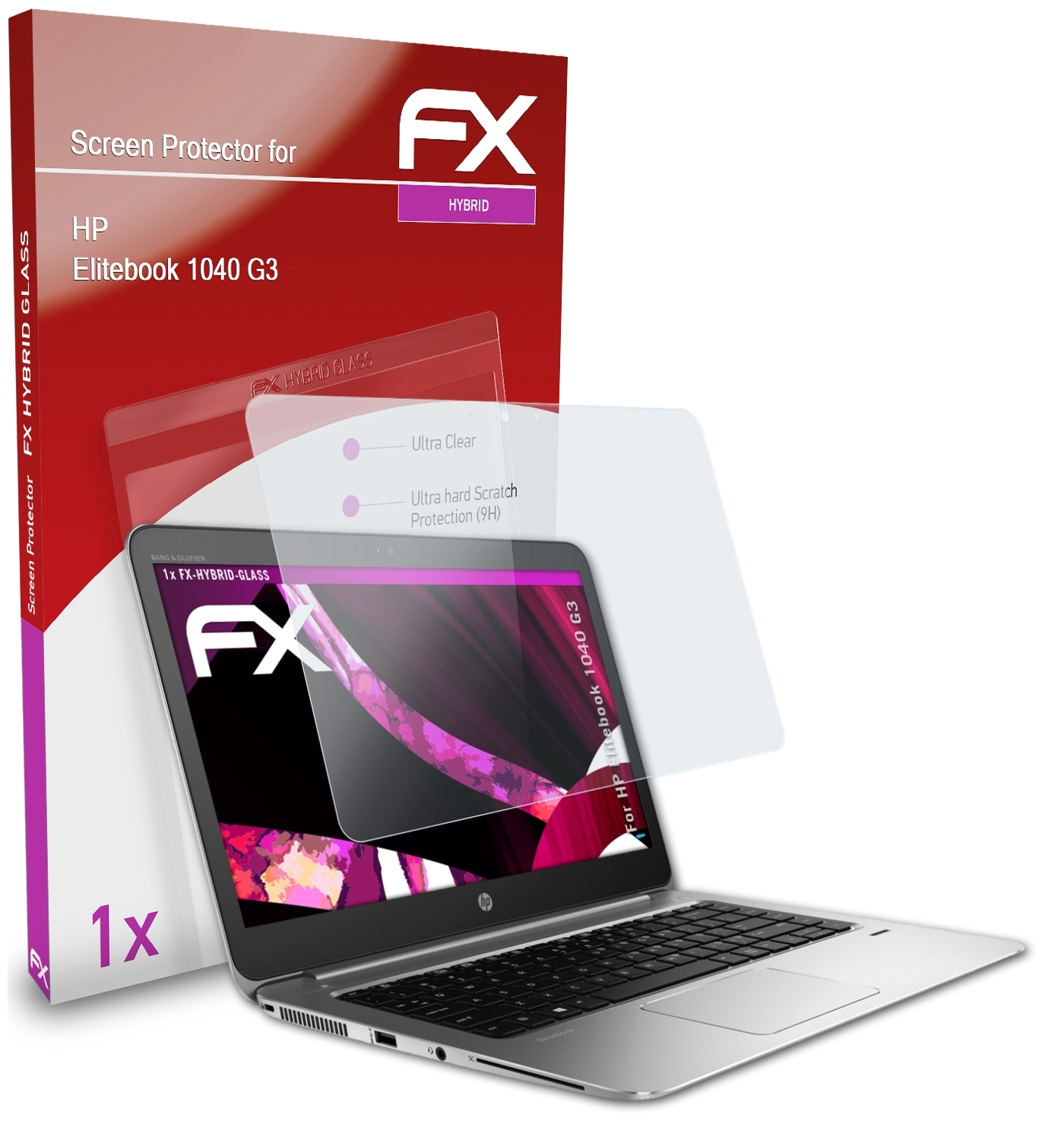FX-Hybrid-Glass ATFOLIX HP G3) 1040 Schutzglas(für Elitebook