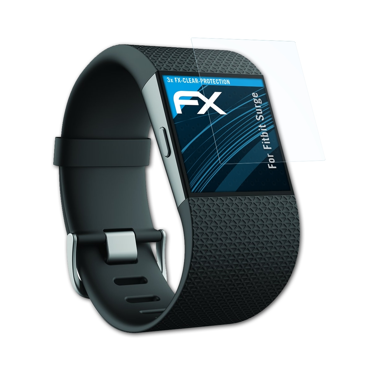3x Displayschutz(für Surge) FX-Clear ATFOLIX Fitbit