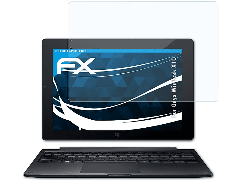 ATFOLIX 2x Displayschutz(für X10) Windesk FX-Clear Odys