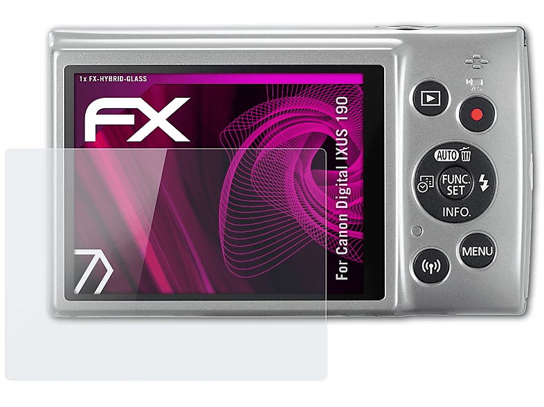 ATFOLIX FX-Hybrid-Glass Schutzglas(für Canon Digital 190) IXUS