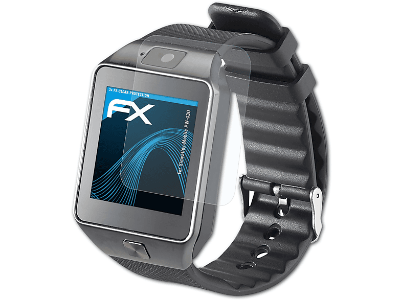ATFOLIX 3x Simvalley-Mobile FX-Clear Displayschutz(für PW-430)