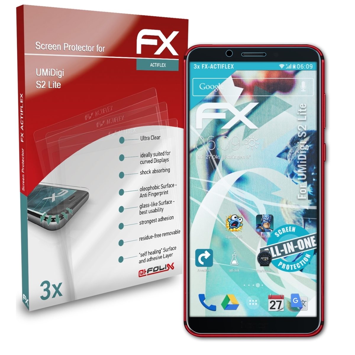 S2 UMiDigi ATFOLIX Lite) Displayschutz(für FX-ActiFleX 3x