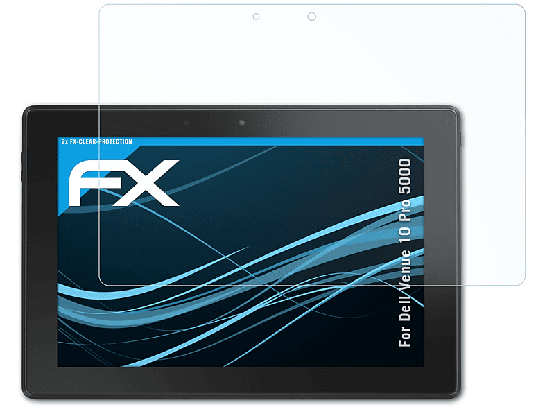 ATFOLIX 2x FX-Clear Displayschutz(für Dell Venue 10 Pro 5000)