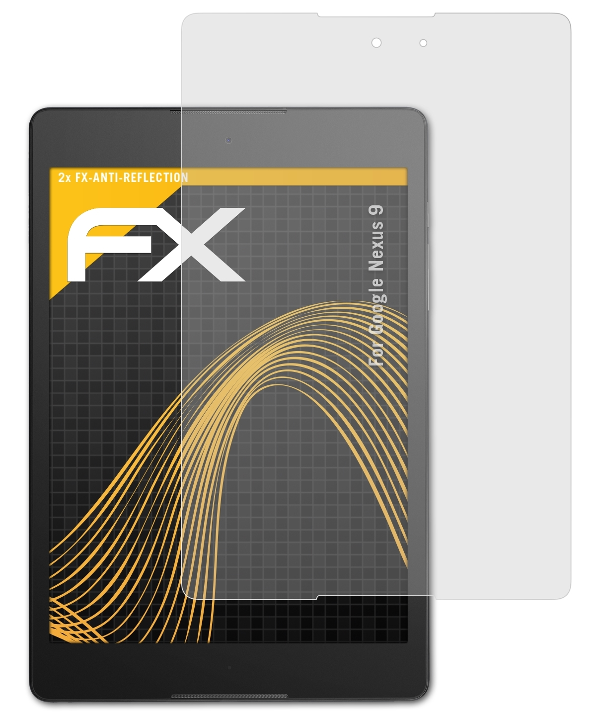 ATFOLIX 2x FX-Antireflex 9) Nexus Google Displayschutz(für