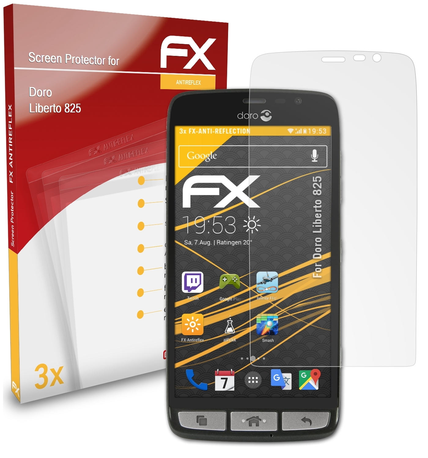 ATFOLIX 3x FX-Antireflex Liberto Doro Displayschutz(für 825)