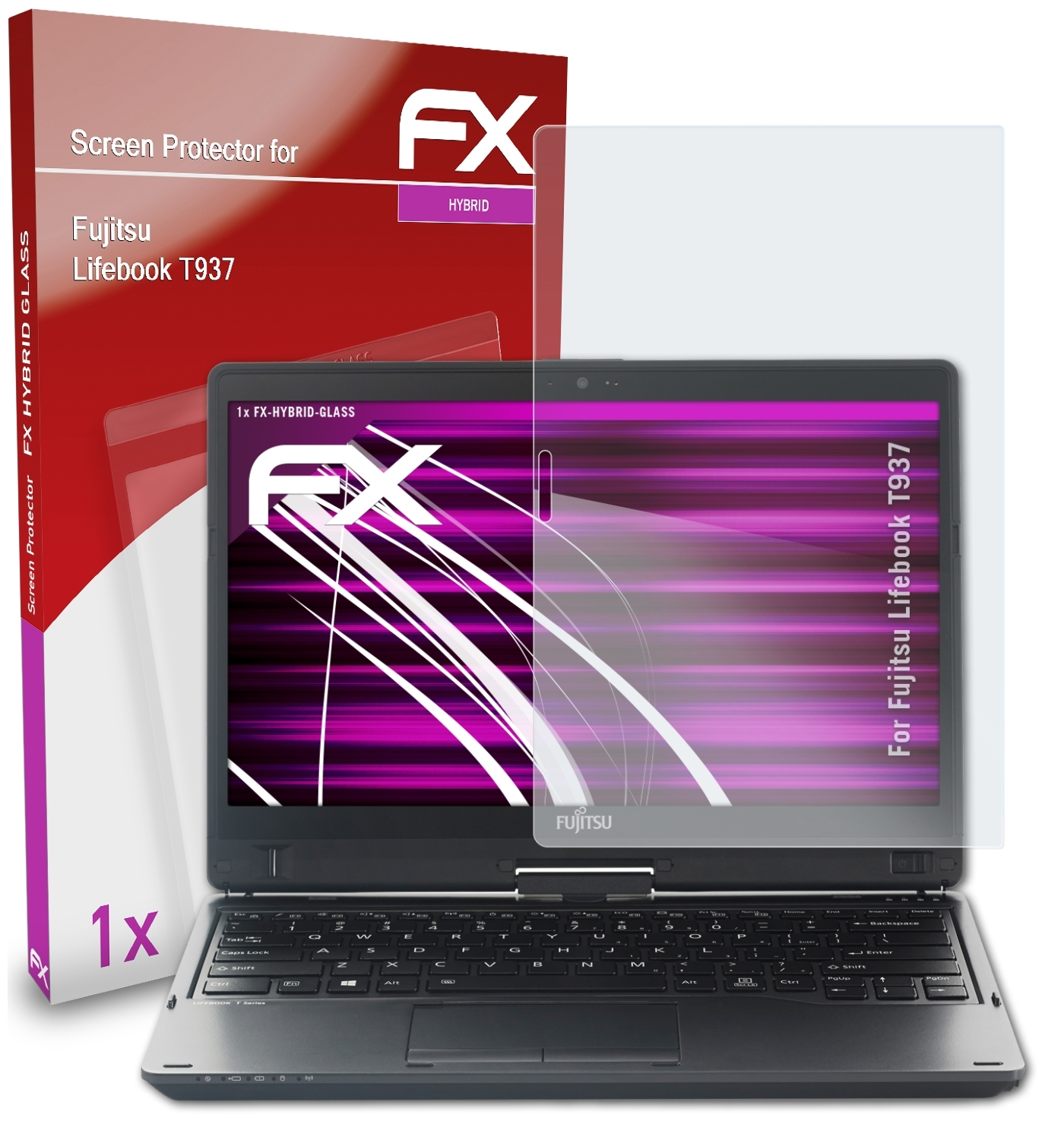 FX-Hybrid-Glass Schutzglas(für ATFOLIX T937) Fujitsu Lifebook