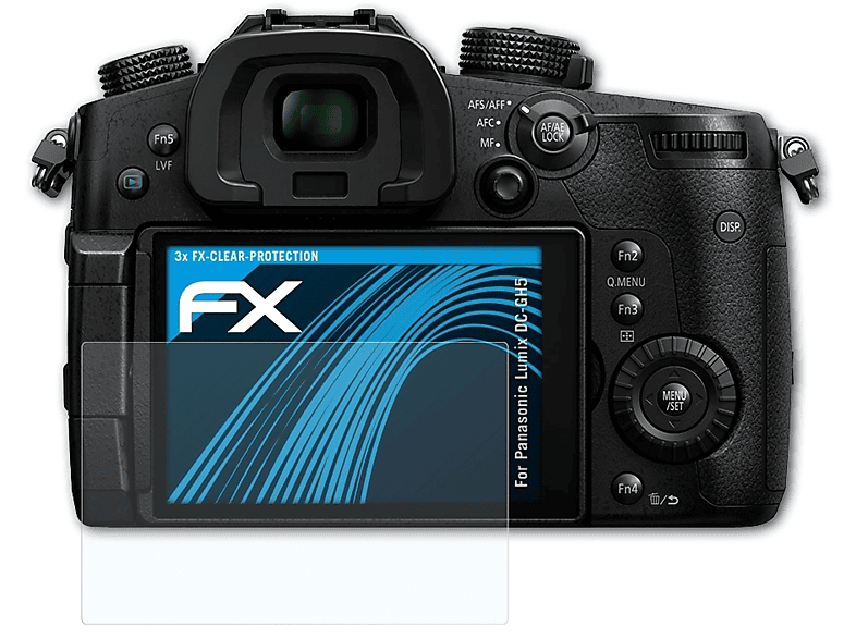 ATFOLIX 3x FX-Clear Displayschutz(für Panasonic Lumix DC-GH5) | Kamera Schutzfolie