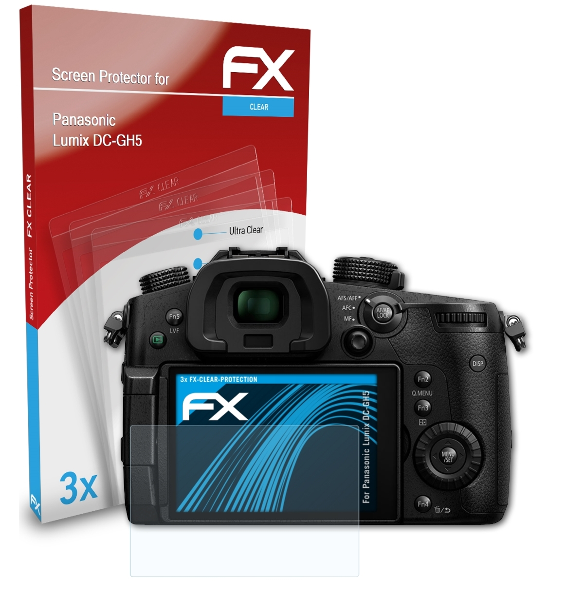 ATFOLIX 3x FX-Clear Displayschutz(für Panasonic Lumix DC-GH5)