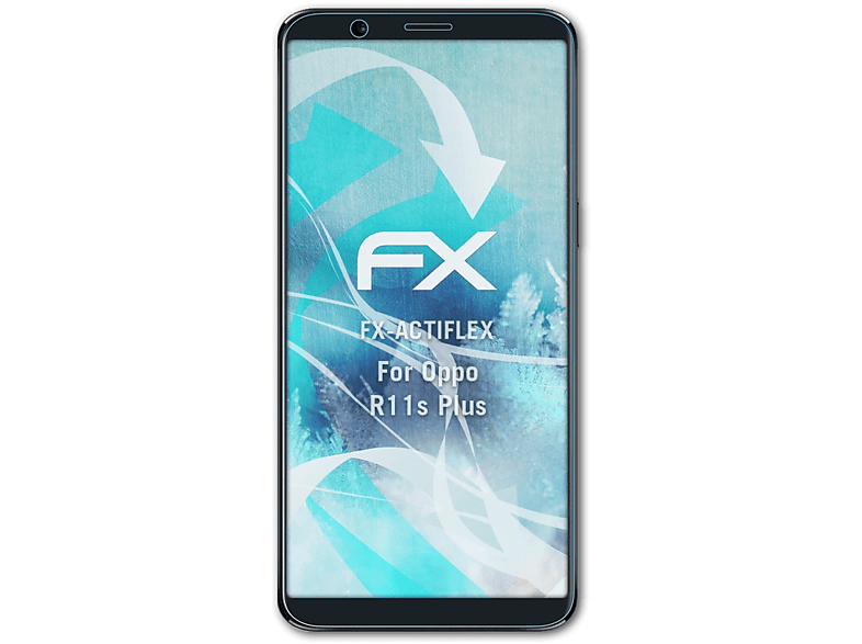 R11s Displayschutz(für ATFOLIX Oppo Plus) FX-ActiFleX 3x