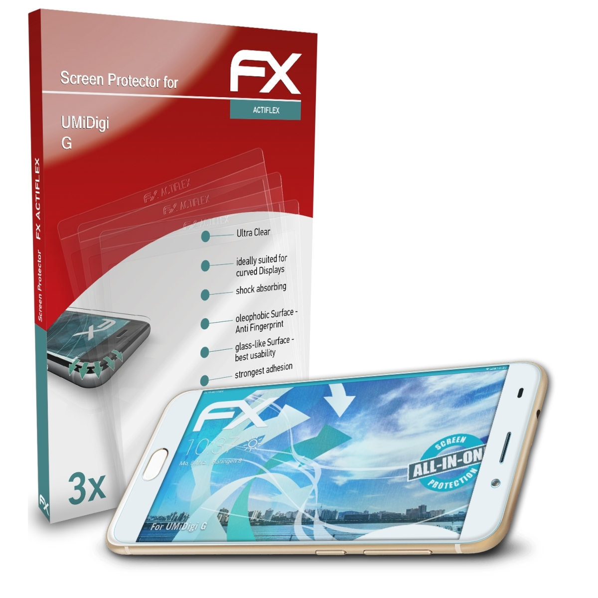 FX-ActiFleX 3x G) ATFOLIX Displayschutz(für UMiDigi